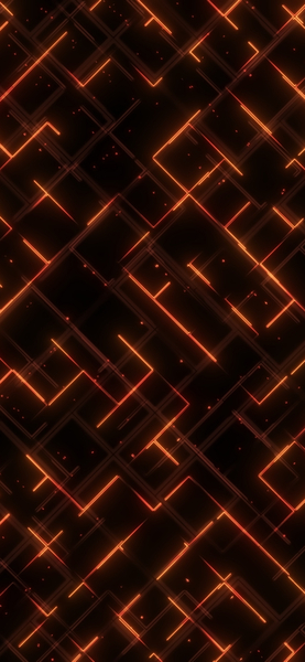 Red and Orange Neon Lines Wallpaper – Cyberpunk Abstract Pattern