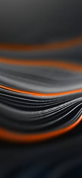 Orange & White Abstract Wallpaper