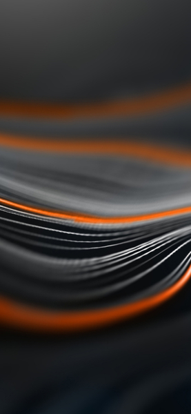 Orange & White Abstract Wallpaper