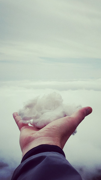 Clouds, Hand Holding