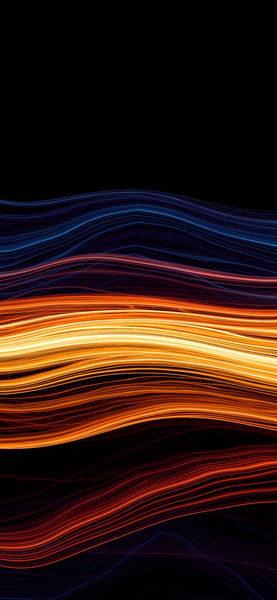 Minimalist Abstract Wavy Lines Wallpaper