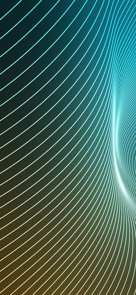 Aesthetic Teal & Black Wavy Lines Wallpaper