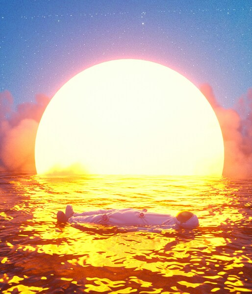 Sunset, Person