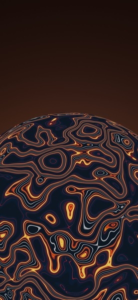 Abstract Orange & Black Swirl Wallpaper - Minimalist 4K Ultra HD