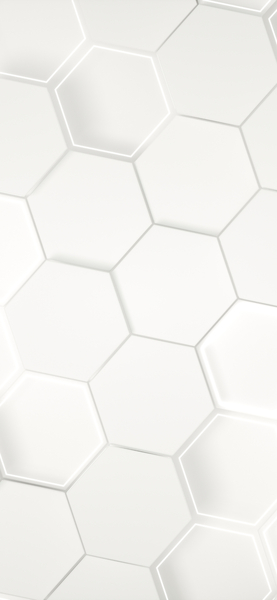 Minimalist White & Gray Hexagonal Wallpaper – Aesthetic iPhone, Desktop Bac