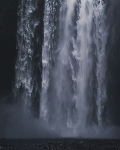 Awe-Inspiring Waterfall Wallpaper – Minimalist, Ultra HD