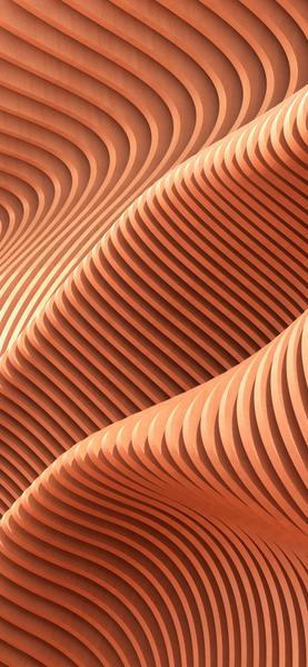 Orange and Brown Abstract Art Wallpaper – Minimalist Aesthetic Background